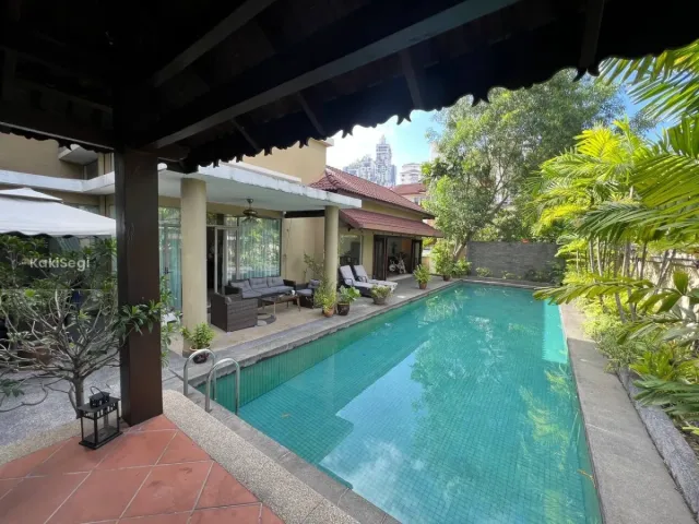 Banglo Impian 3.5 Tingkat di Mont Kiara, Rekaan Eksklusif Gaya Bali & Kolam Renang