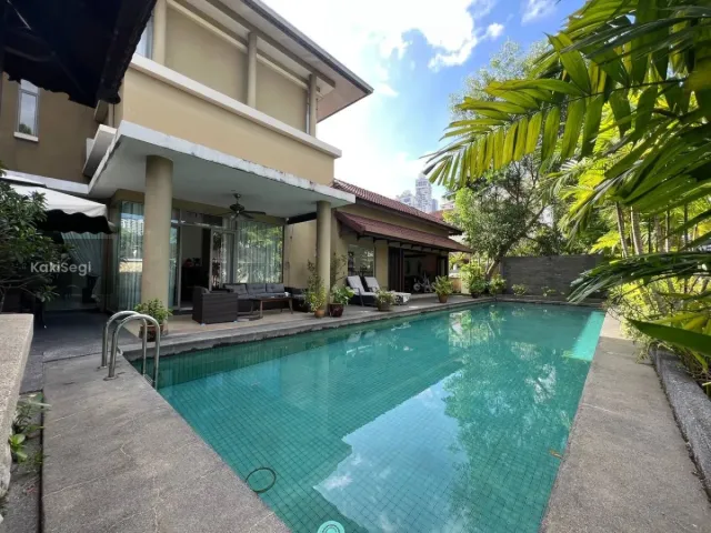 Banglo Impian 3.5 Tingkat di Mont Kiara, Rekaan Eksklusif Gaya Bali & Kolam Renang